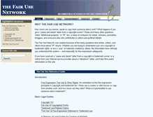 Tablet Screenshot of fairusenetwork.com